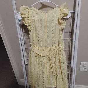 Bonnie Jean Girls yellow sundress 12